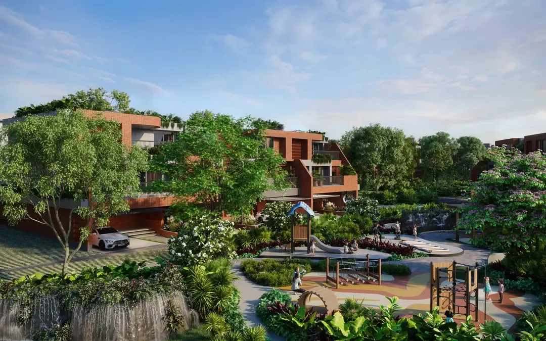 Green landscape at Amanvana