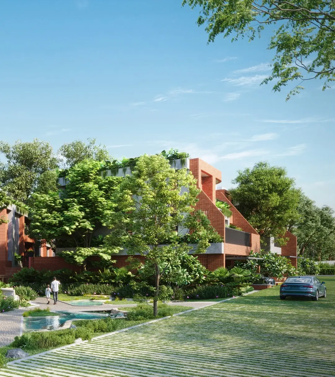 Amanvana entrance, luxury gated villa community Devanahalli
