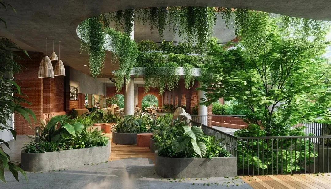 Park and play area at Amanvana